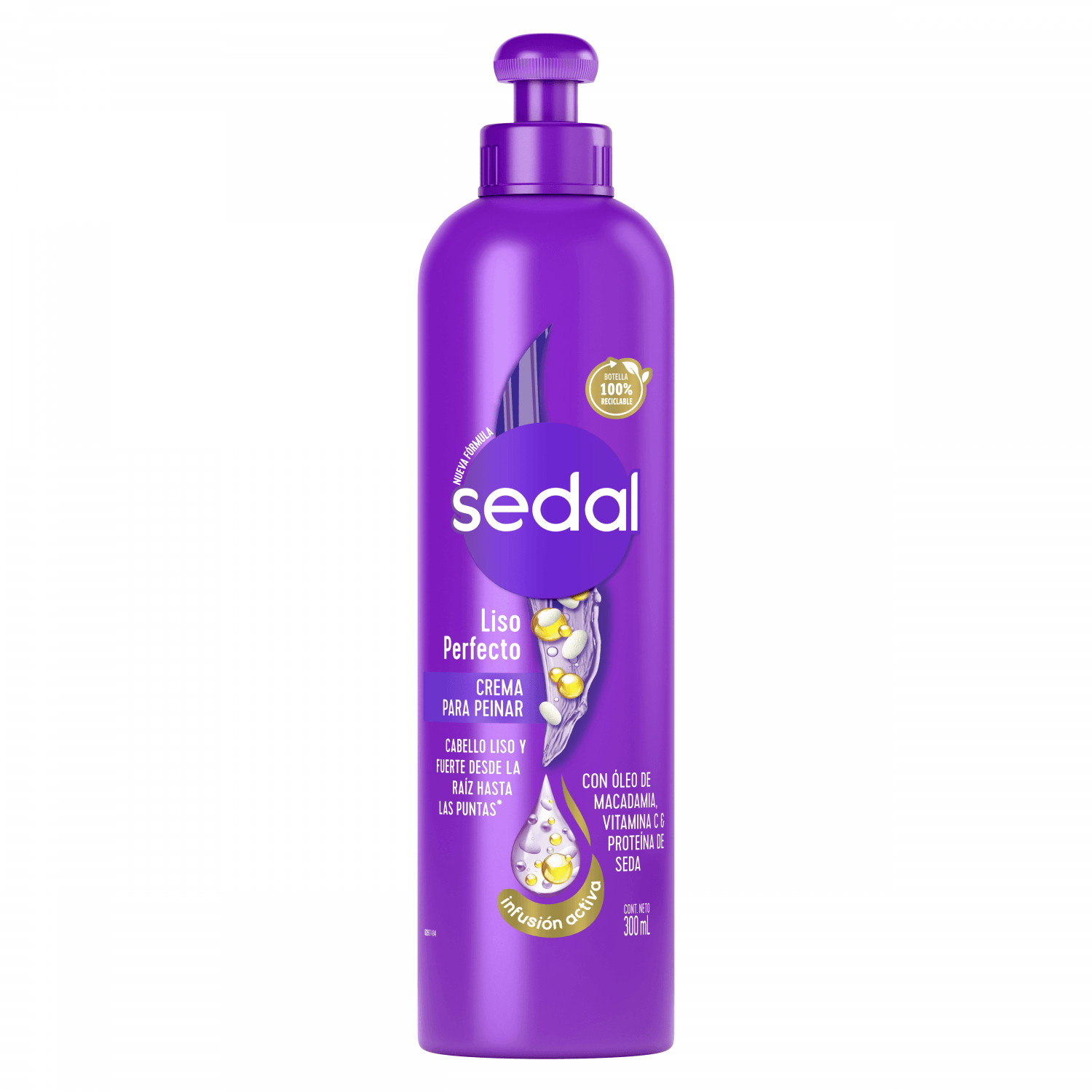 Sedal crema para peinar liso perfecto