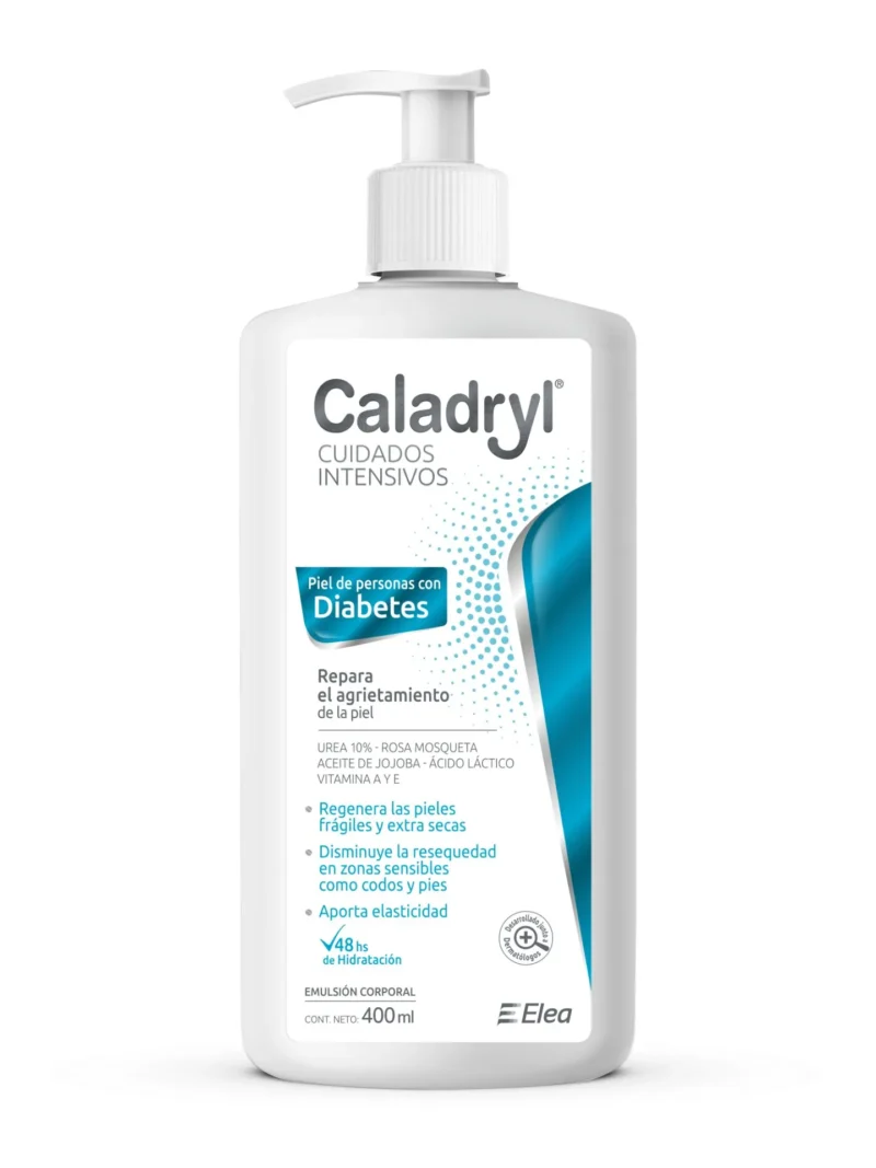 Caladryl emulsion piel de personas con diabetes