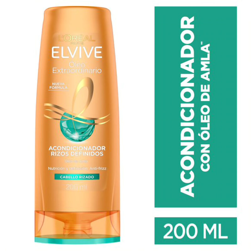 AcondicionadorRizosDefinidos-200ml Elvive oleo extraordinario rizos definidos