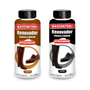 Wassington renovador liquido para gamuza y nobuck c/pincel aplicador