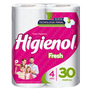 papel higienico fresh simple hoja x4 rollos