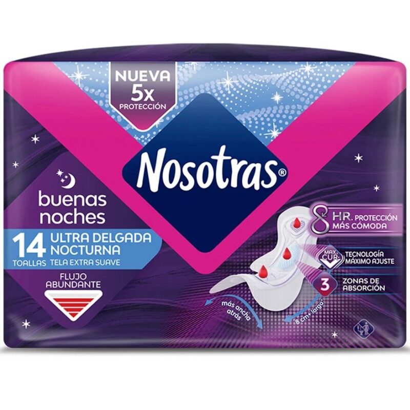 Nosotras Ultra Delgada Nocturna Extra Suave