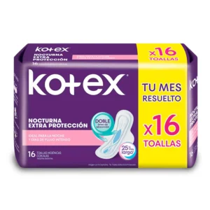 Kotex Nocturna Extra Proteccion Con Alas