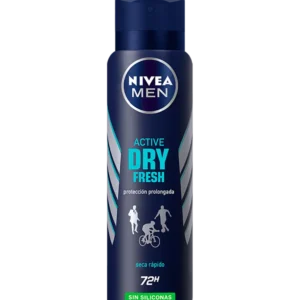 Desodorante Nivea Men en Aerosol x 150 ml: ACTIVE DRY FRESH