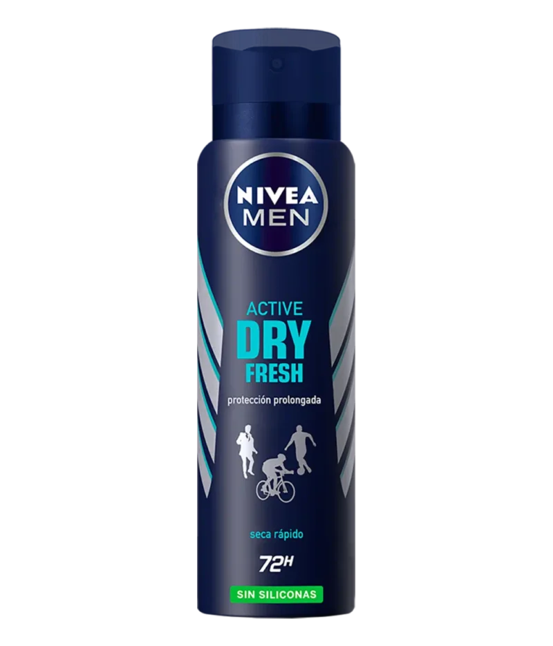 Desodorante Nivea Men en Aerosol x 150 ml: ACTIVE DRY FRESH
