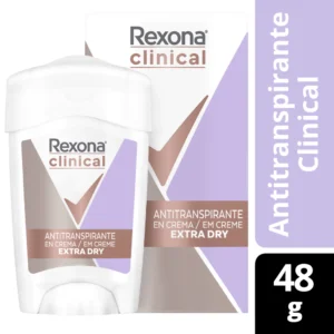 REXONA CLINICAL WOMEN EN BARRE EXTRA DRY Desodorante Rexona Clinical Women en Barra x 48 grs: EXTRA DRY