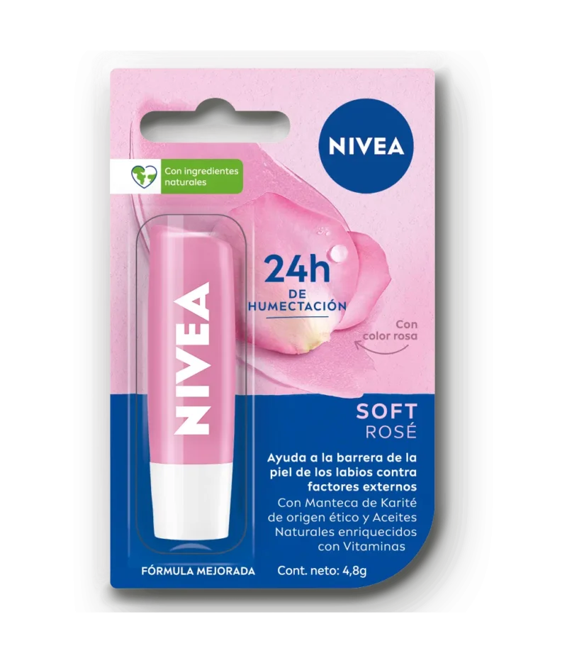 Nivea Protector Labial Soft Rose