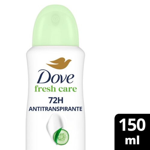 Desodorante Dove Women en Aerosol x 150 ml: FRESH CARE Pepino+Té Verde