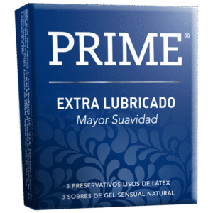 Prime Preservativos Extra Lubricado x 3 unidades.
