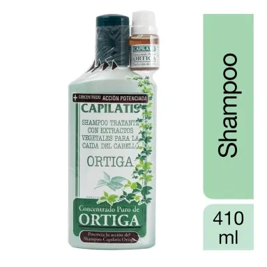 capilatis 2 Capilatis Shampoo Tratante Ortiga + Concentrado Puro de Ortiga x 410 ml.