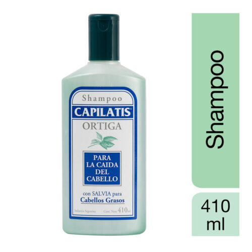 capilatis 6 Capilatis Shampoo Ortiga con Salvia para Cabellos Grasos x 410 ml.