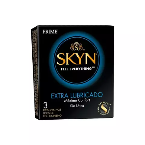 Prime Preservativo Skyn Extra Lubricado x3 unidades.