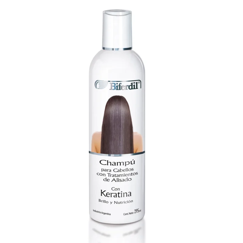 bif bals Shampoo Biferdil para Cabellos con Tratamiento de Alisado x 295 ml