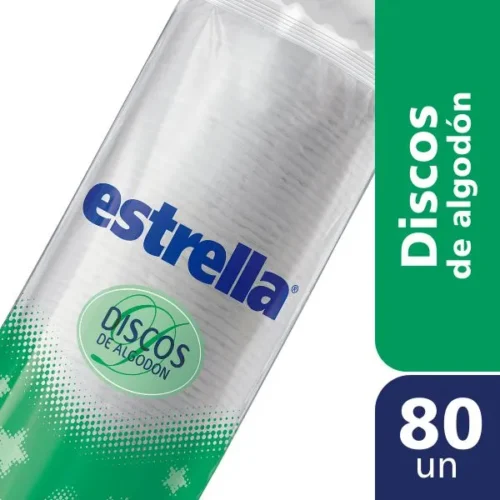 discos estrella Estrella Discos de Algodón paquete de 80 unidades