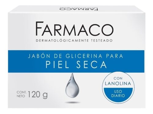 farmaco a Jabón de Glicerina para Piel Seca Farmaco x 120 g