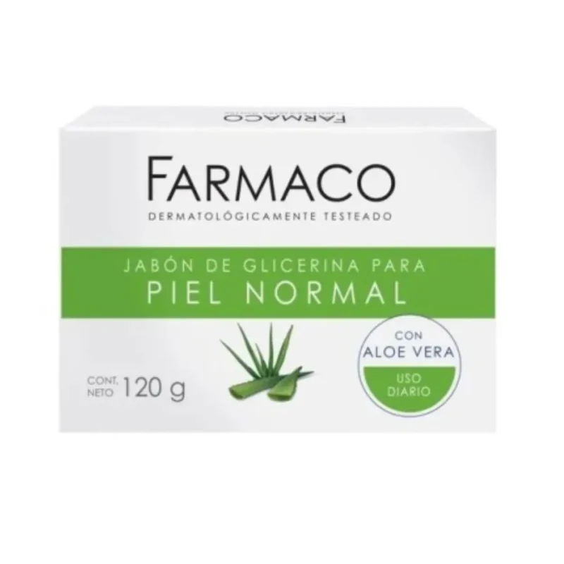 Jabón de Glicerina Fármaco Aloe Vera x 120g