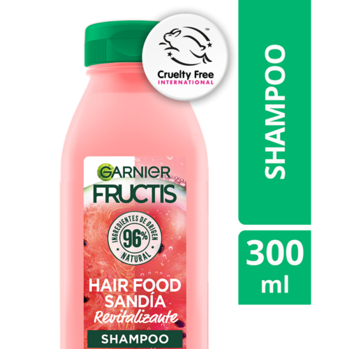 fructis-hair-food-shampoo-x300m-sandia- Garnier Fructis Hair Food Sandía Shampoo Revitalizante x 300ml