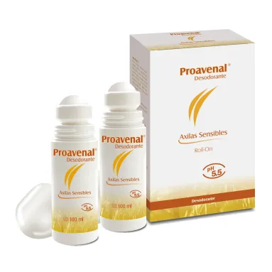 PROAVENAL PIELES SENSIBLES Y DELICADAS Proavenal Desodorante Roll-On Pack x 2 unidades de 100 ml